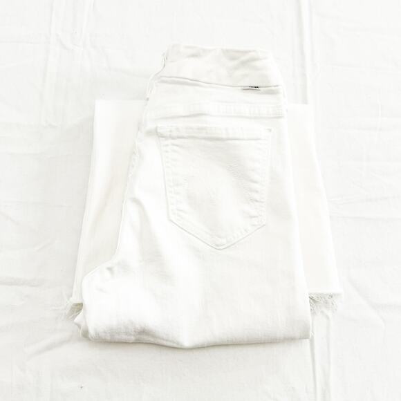 Mother Lil' Mother Lil' Roller Fray Fairest of Them All White Denim Jean Size 25 - Picture 1 of 9